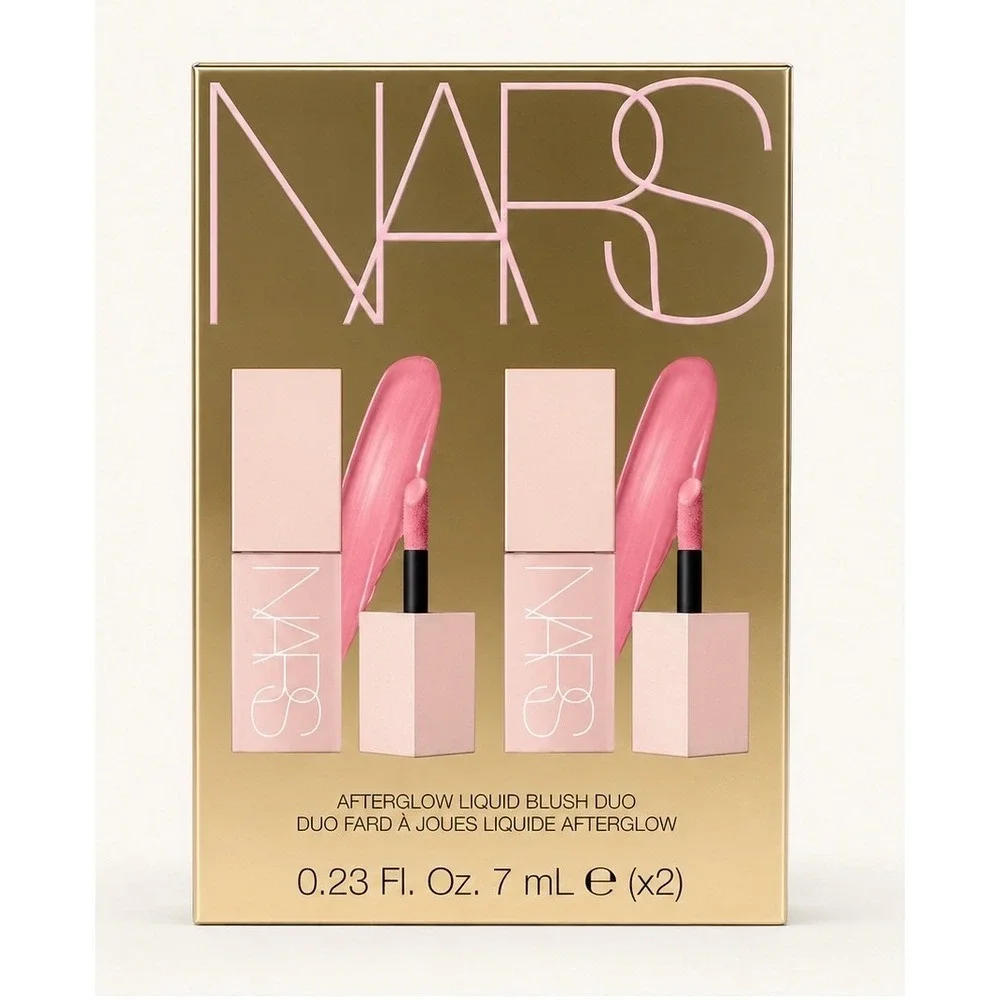 NARS Afterglow Liquid Blush Duo Orgasm Bubbly Full Size Cheek